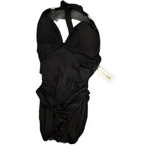 Calvin Klein Women's Size 18, One Piece Swim Rouched, New With Tags